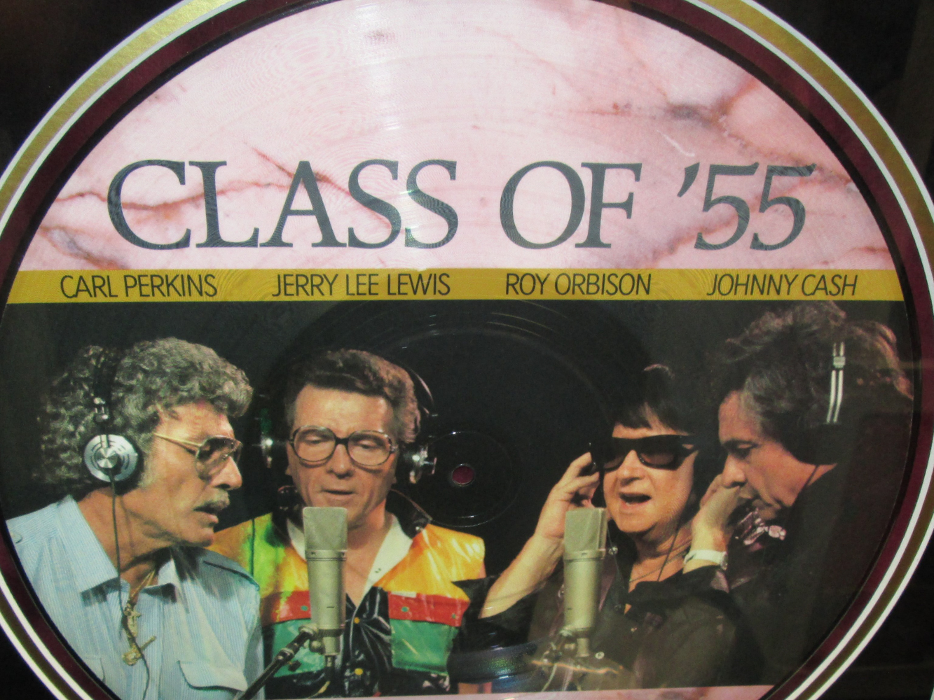 Jerry Lee Lewis, Roy Orbison, Carl Perkins & Johnny Cash Signed "Class of 55" 20x27 Custom Framed Record Album Display (JSA COA) at PristineAuction.com Jerry Lee Lewis, Roy Orbison, Carl Perkins & Johnny Cash Signed "Class of 55" 20x27 Custom Framed Record Album Display (JSA COA) at PristineAuction.com