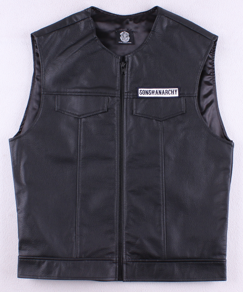 "Sons of Anarchy" Vest with Reaper Patch (Size L) at PristineAuction.com "Sons of Anarchy" Vest with Reaper Patch (Size L) at PristineAuction.com