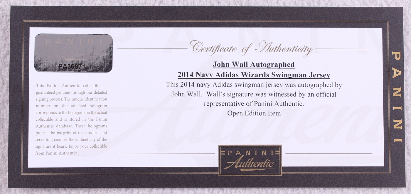 John Wall Signed Washington Wizards Jersey (Panini COA) at PristineAuction.com John Wall Signed Washington Wizards Jersey (Panini COA) at PristineAuction.com