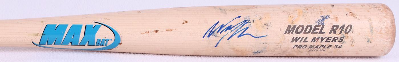 Wil Myers Signed Custom Max Bat Game-Used Baseball Bat (JSA COA) at PristineAuction.com Wil Myers Signed Custom Max Bat Game-Used Baseball Bat (JSA COA) at PristineAuction.com