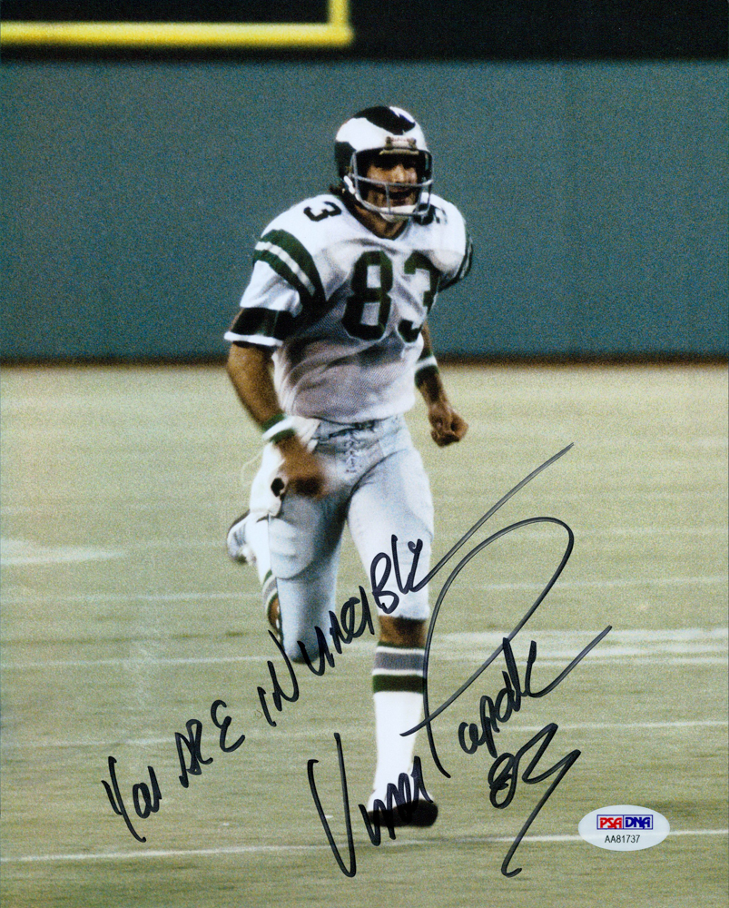 Vincent Papale Signed Eagles 8x10 Photo Inscribed "You Are Invincible" (PSA COA) at PristineAuction.com Vincent Papale Signed Eagles 8x10 Photo Inscribed "You Are Invincible" (PSA COA) at PristineAuction.com
