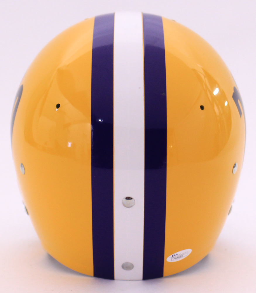 Billy Cannon Signed LSU Tigers Full-Size Authentic Throwback Suspension Helmet Inscribed "Heisman Trophy 1959" & "C.H.O.F." (JSA COA) at PristineAuction.com Billy Cannon Signed LSU Tigers Full-Size Authentic Throwback Suspension Helmet Inscribed "Heisman Trophy 1959" & "C.H.O.F." (JSA COA) at PristineAuction.com