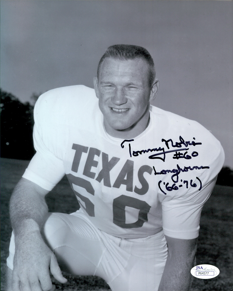 Tommy Nobis Signed Texas Longhorns 8x10 Photo Inscribed "Longhorn 66-76" (JSA COA) at PristineAuction.com Tommy Nobis Signed Texas Longhorns 8x10 Photo Inscribed "Longhorn 66-76" (JSA COA) at PristineAuction.com