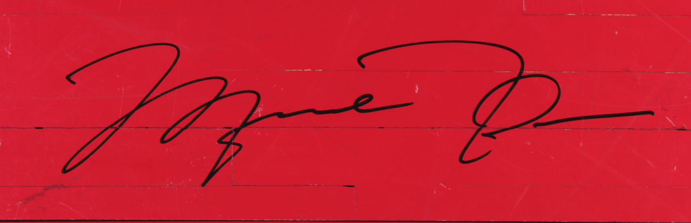 Michael Jordan Signed Bulls 28x35 Custom Framed Authentic Game-Used Floor Piece Limited Edition #23/23 (UDA COA) at PristineAuction.com Michael Jordan Signed Bulls 28x35 Custom Framed Authentic Game-Used Floor Piece Limited Edition #23/23 (UDA COA) at PristineAuction.com