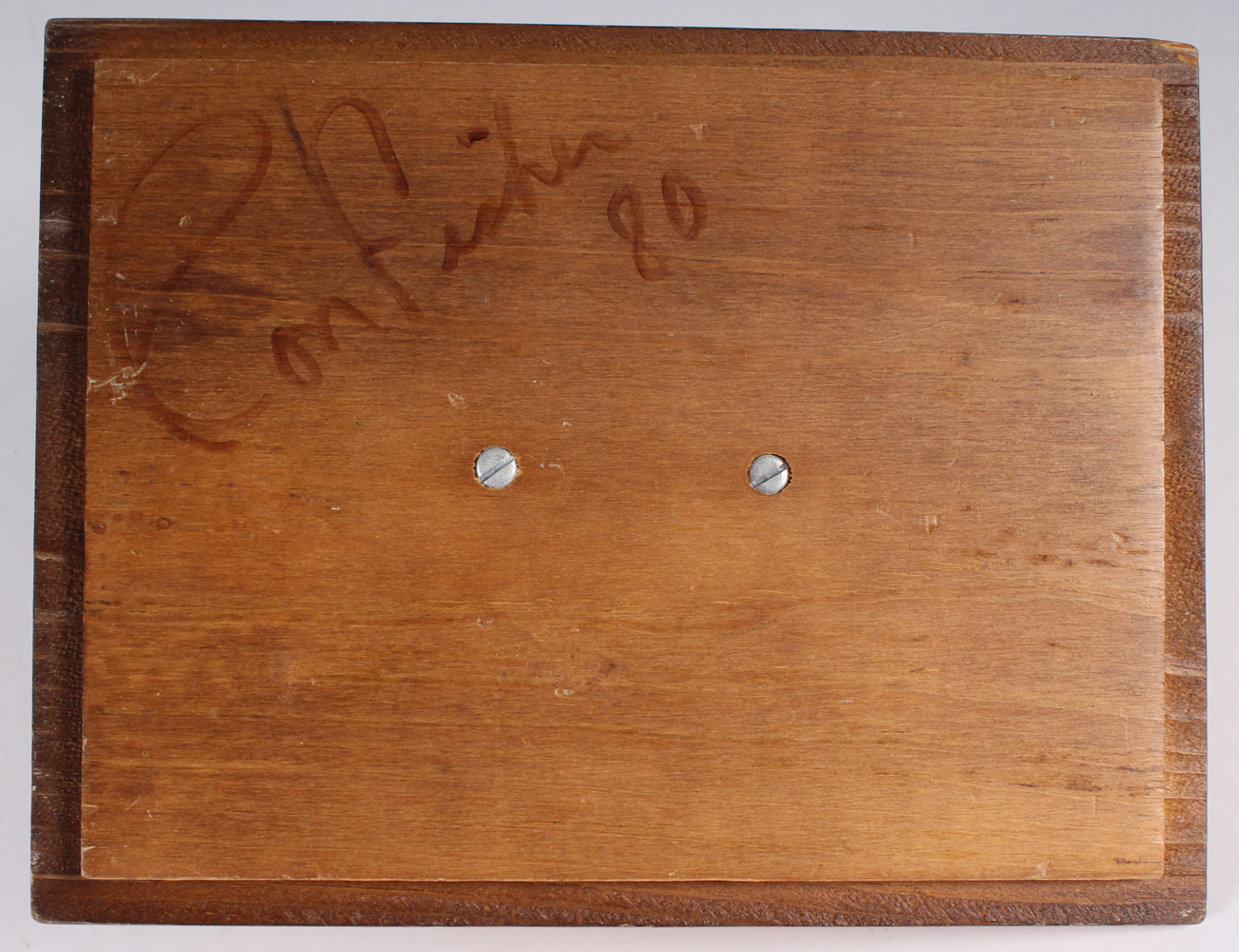 Custom Wooden Box with Cowboy Hat from Ken Stabler's Desk (Stabler LOA) at PristineAuction.com Custom Wooden Box with Cowboy Hat from Ken Stabler's Desk (Stabler LOA) at PristineAuction.com