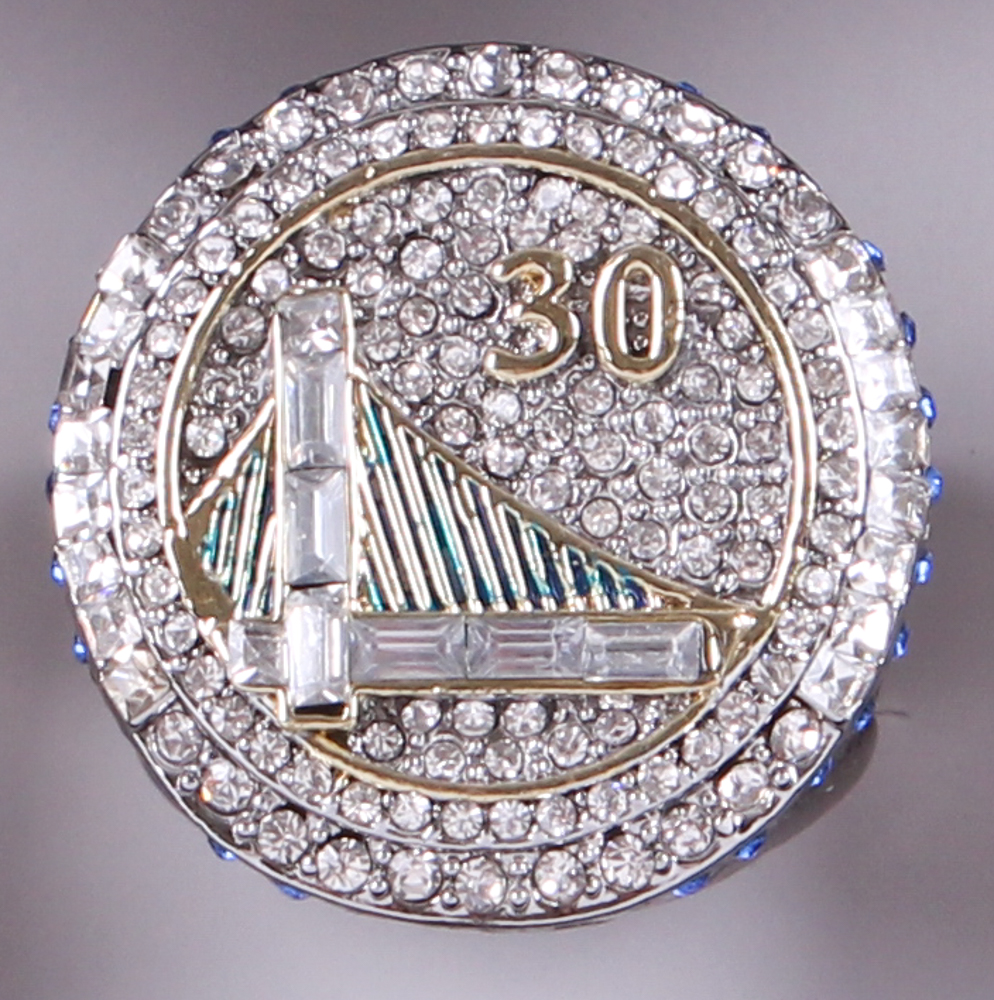 Stephen Curry Warriors 14x22 Custom Framed 2015 NBA Championship Ring Display at PristineAuction.com Stephen Curry Warriors 14x22 Custom Framed 2015 NBA Championship Ring Display at PristineAuction.com