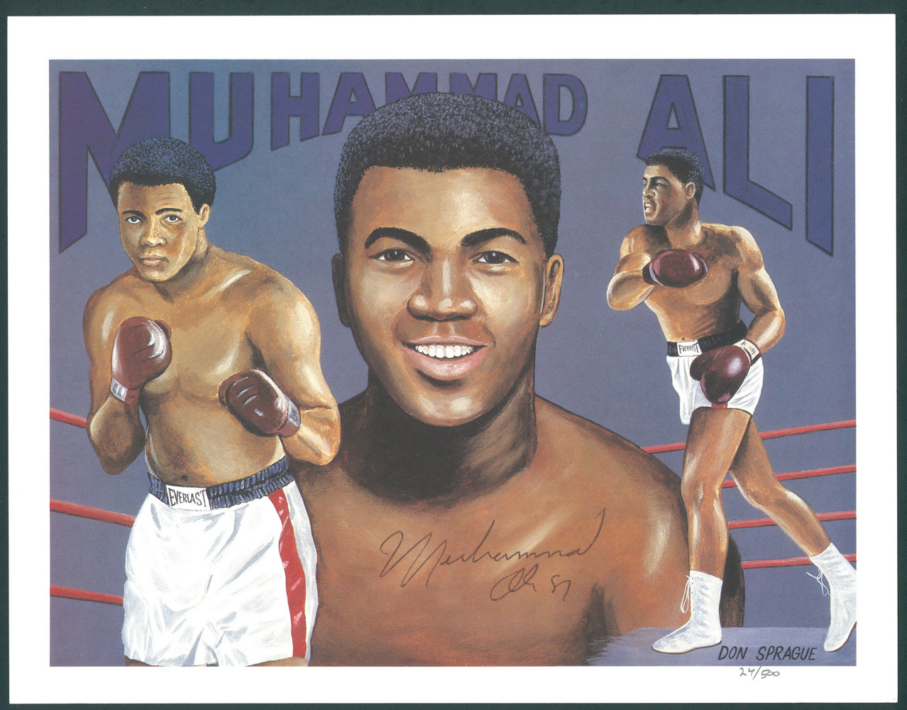 Muhammad Ali Signed LE 8x11 Lithograph (JSA LOA) at PristineAuction.com Muhammad Ali Signed LE 8x11 Lithograph (JSA LOA) at PristineAuction.com