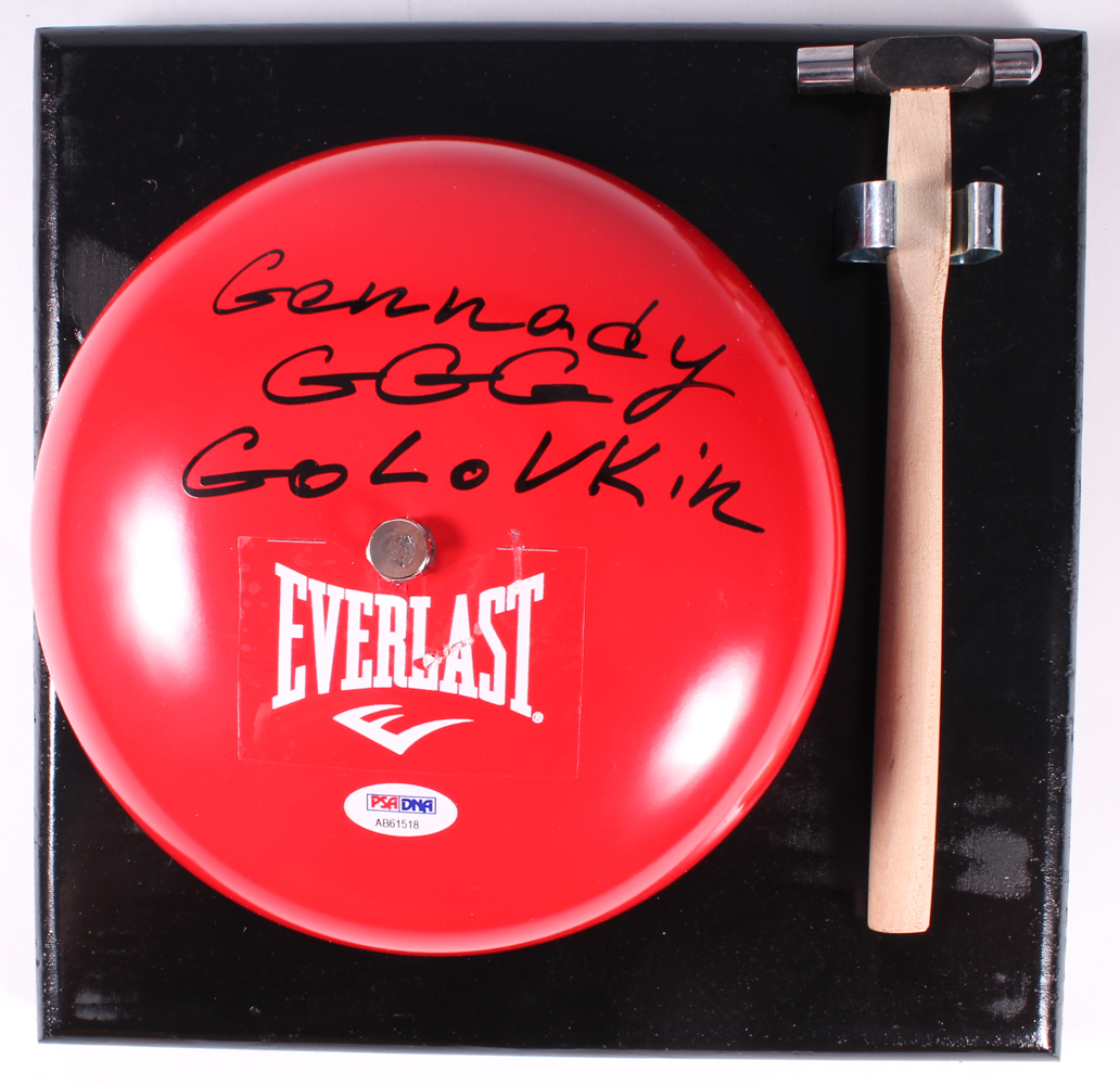 Gennady Golovkin Signed Everlast Full-Size Ringside Boxing Bell Inscribed "GGG" (PSA COA) at PristineAuction.com Gennady Golovkin Signed Everlast Full-Size Ringside Boxing Bell Inscribed "GGG" (PSA COA) at PristineAuction.com
