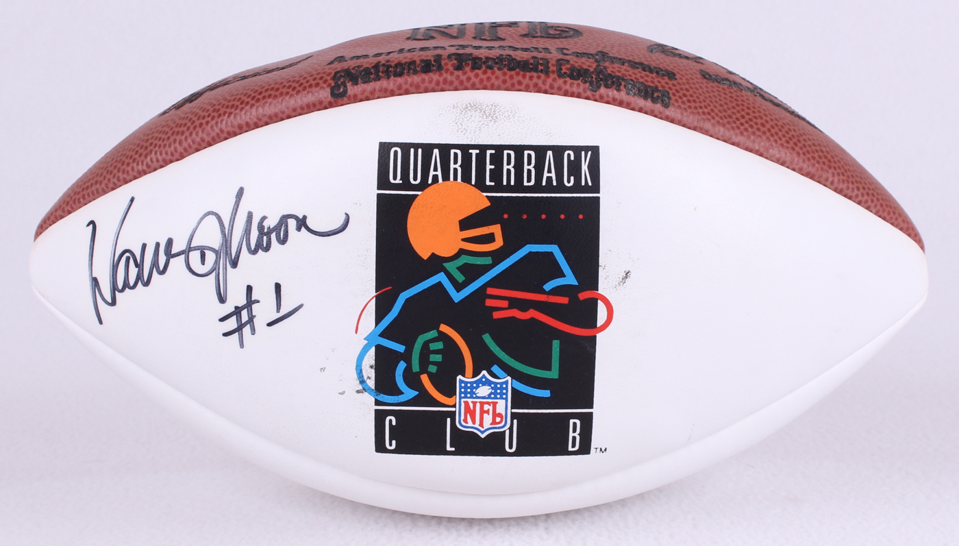 Warren Moon Signed Quarterback Club Full-Size Football (JSA COA) at PristineAuction.com Warren Moon Signed Quarterback Club Full-Size Football (JSA COA) at PristineAuction.com