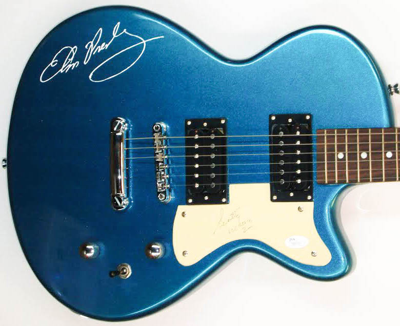 Scotty Moore Signed Elvis Presley Full-Size Bridgecraft Electric Guitar (JSA COA) at PristineAuction.com Scotty Moore Signed Elvis Presley Full-Size Bridgecraft Electric Guitar (JSA COA) at PristineAuction.com