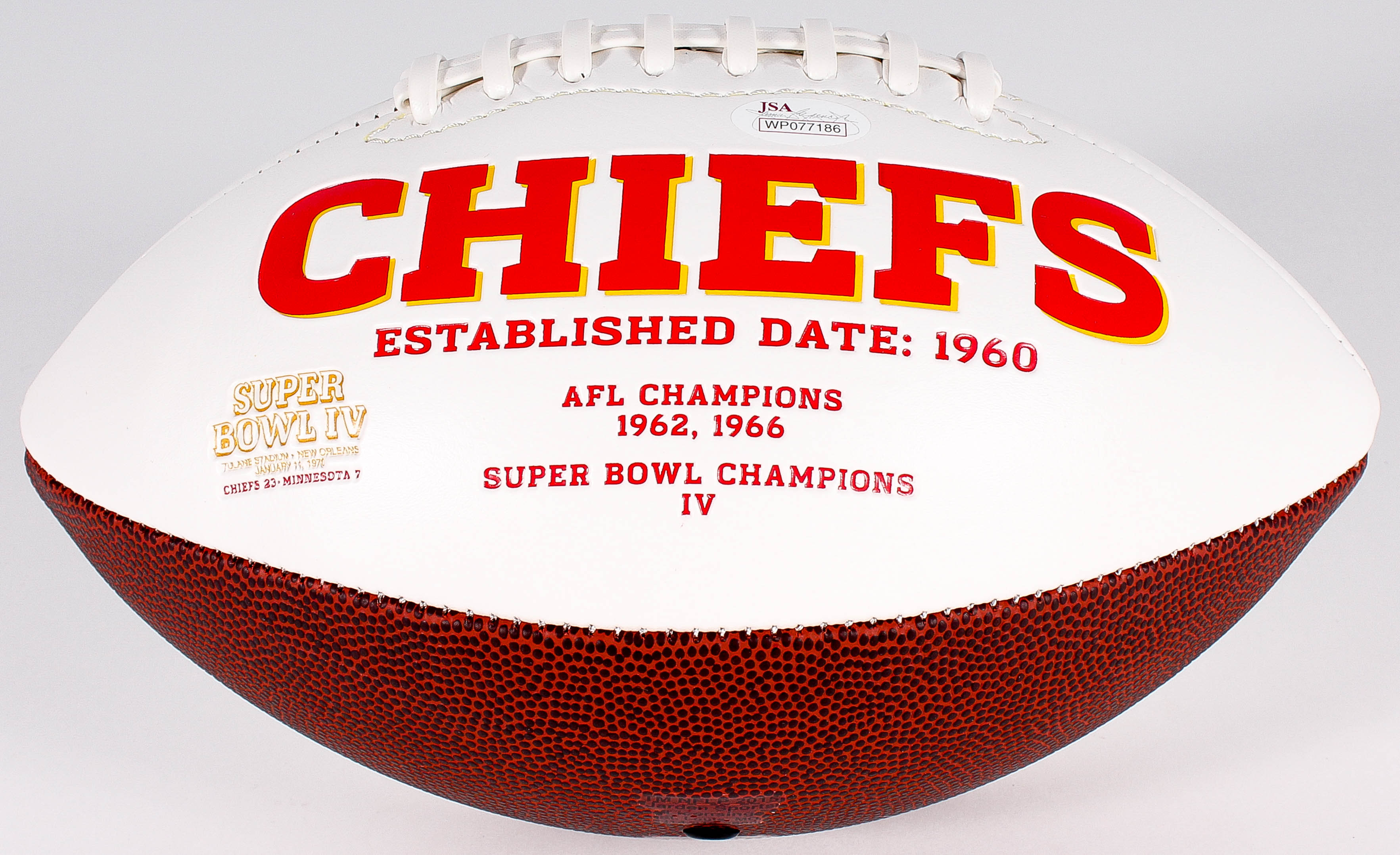 Len Dawson Signed Chiefs Logo Football Inscribed "HOF 87" (JSA COA) at PristineAuction.com Len Dawson Signed Chiefs Logo Football Inscribed "HOF 87" (JSA COA) at PristineAuction.com