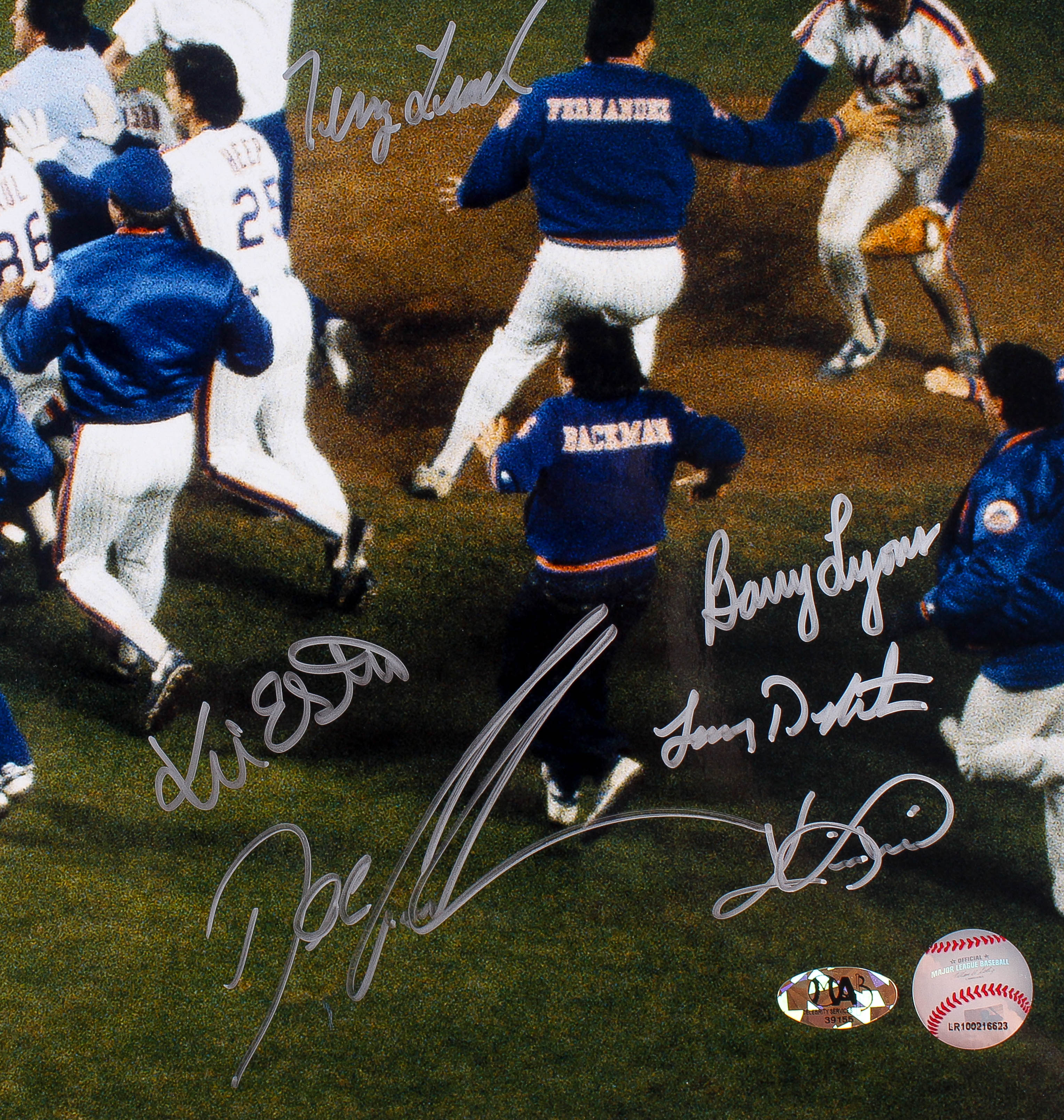 1986 Mets World Series Pile Up 16x20 Team Signed Photo with (27) Signatures Including Dwight Gooden, Lenny Dykstra, Darryl Strawberry, Mookie Wilson, Bud Harrelson, Jesse Orosco (MAB COA) at PristineAuction.com 1986 Mets World Series Pile Up 16x20 Team Signed Photo with (27) Signatures Including Dwight Gooden, Lenny Dykstra, Darryl Strawberry, Mookie Wilson, Bud Harrelson, Jesse Orosco (MAB COA) at PristineAuction.com
