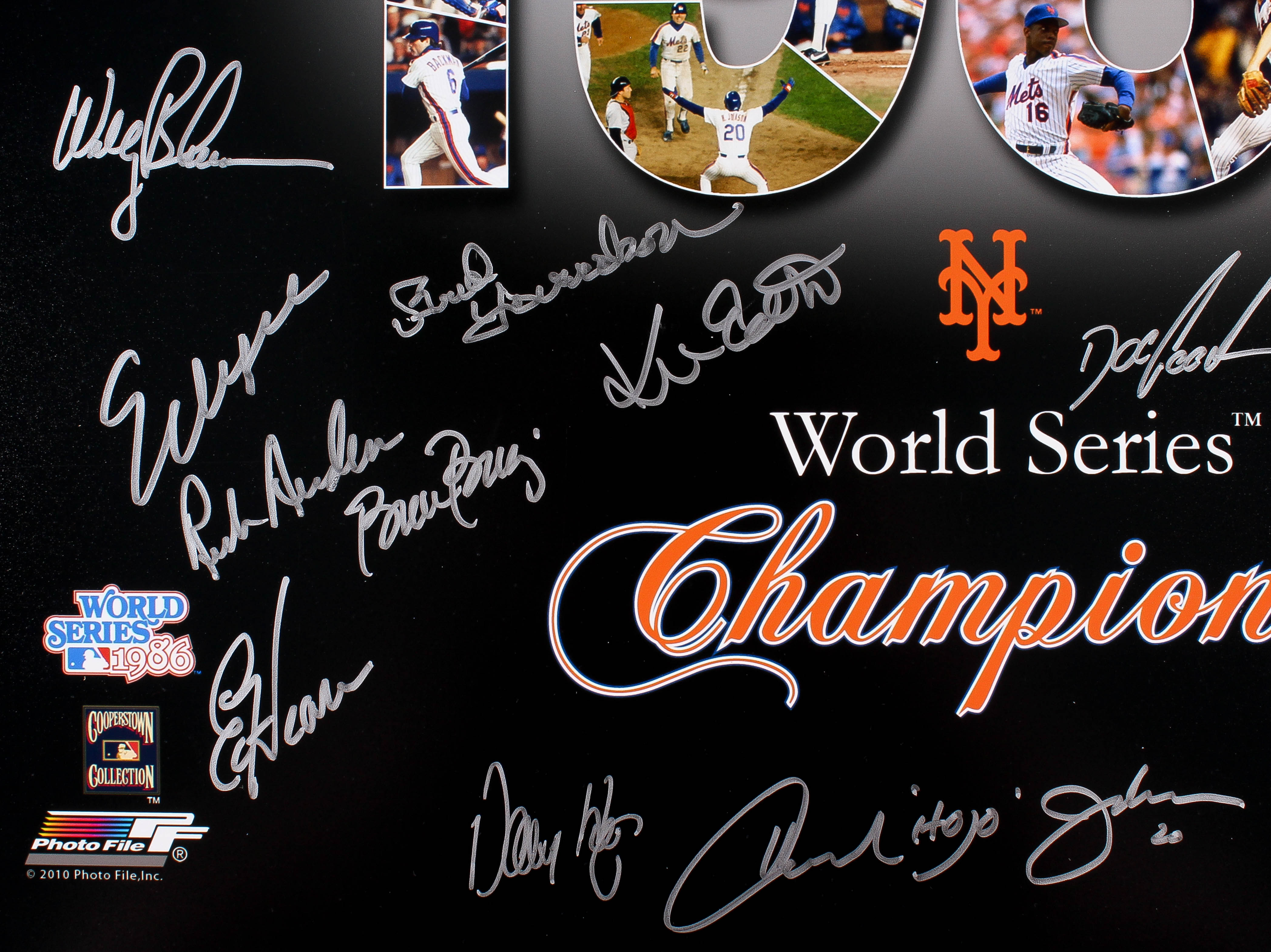 1986 Mets World Series Champions 16x20 Photo Team Signed by (25) with Lenny Dykstra, Dwight "Doc" Gooden, Mookie Wilson, Bud Harrelson, Jesse Orosco (MAB Hologram) at PristineAuction.com 1986 Mets World Series Champions 16x20 Photo Team Signed by (25) with Lenny Dykstra, Dwight "Doc" Gooden, Mookie Wilson, Bud Harrelson, Jesse Orosco (MAB Hologram) at PristineAuction.com