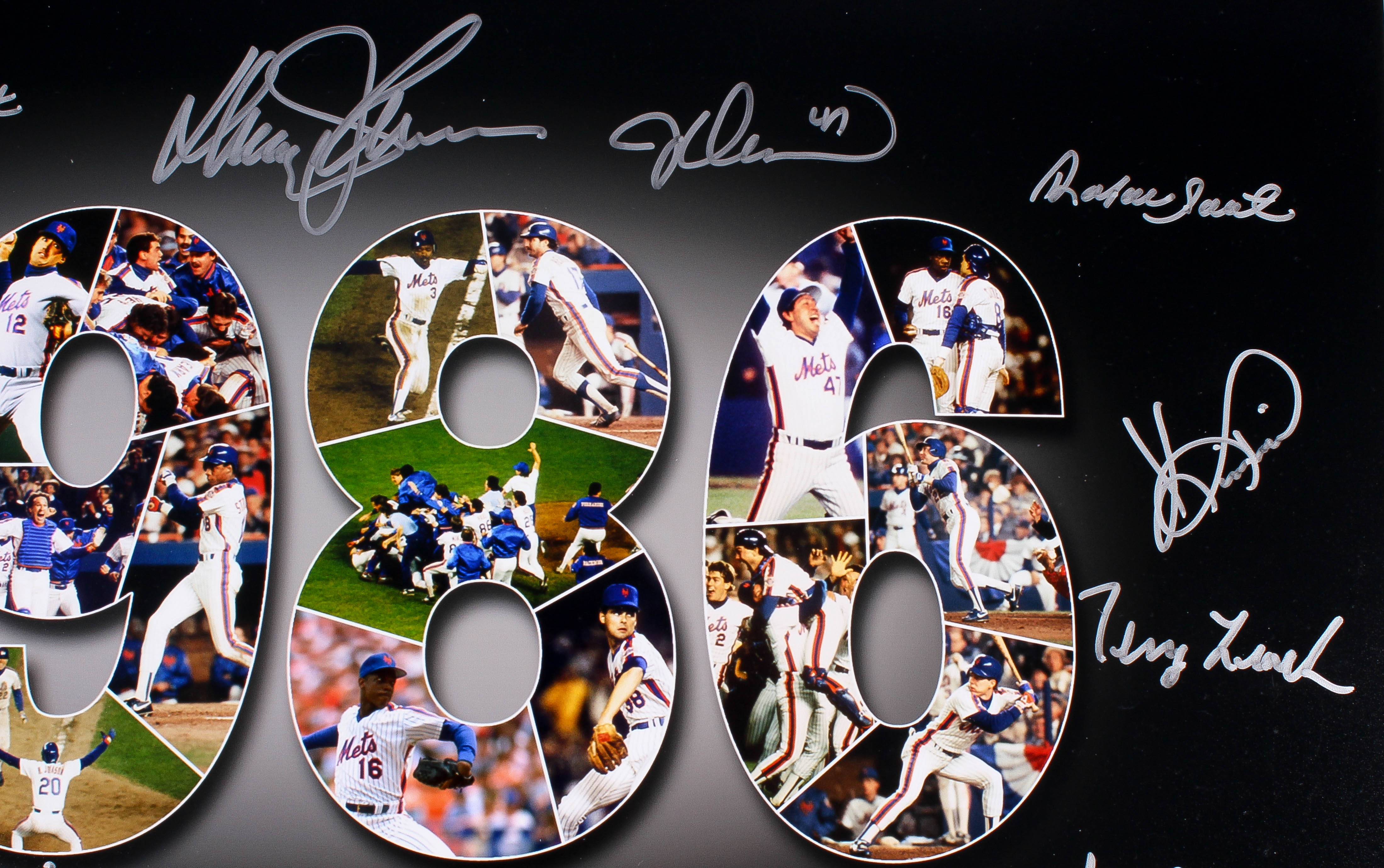 1986 Mets World Series Champions 16x20 Photo Team Signed by (25) with Lenny Dykstra, Dwight "Doc" Gooden, Mookie Wilson, Bud Harrelson, Jesse Orosco (MAB Hologram) at PristineAuction.com 1986 Mets World Series Champions 16x20 Photo Team Signed by (25) with Lenny Dykstra, Dwight "Doc" Gooden, Mookie Wilson, Bud Harrelson, Jesse Orosco (MAB Hologram) at PristineAuction.com