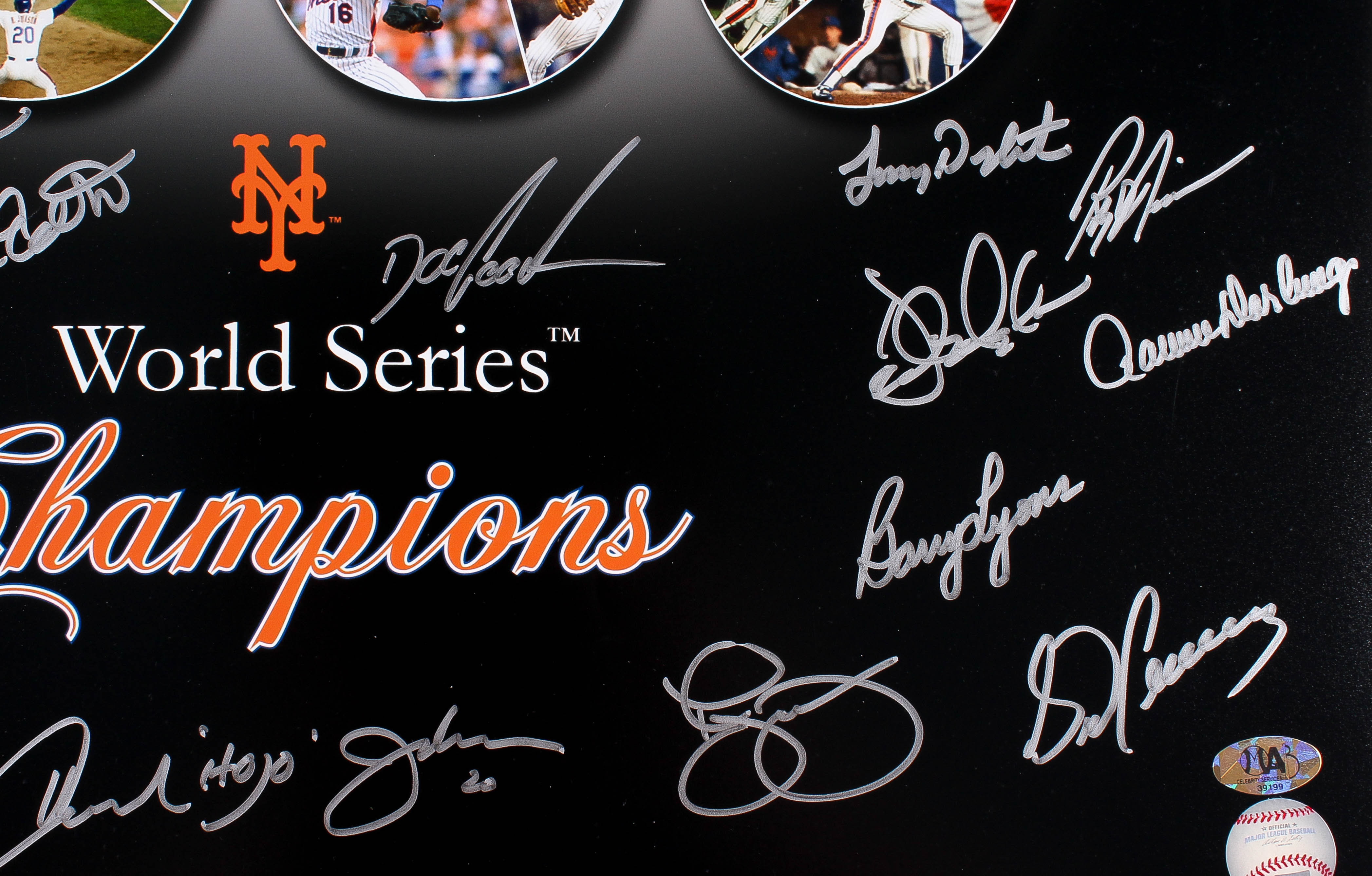 1986 Mets World Series Champions 16x20 Photo Team Signed by (25) with Lenny Dykstra, Dwight "Doc" Gooden, Mookie Wilson, Bud Harrelson, Jesse Orosco (MAB Hologram) at PristineAuction.com 1986 Mets World Series Champions 16x20 Photo Team Signed by (25) with Lenny Dykstra, Dwight "Doc" Gooden, Mookie Wilson, Bud Harrelson, Jesse Orosco (MAB Hologram) at PristineAuction.com