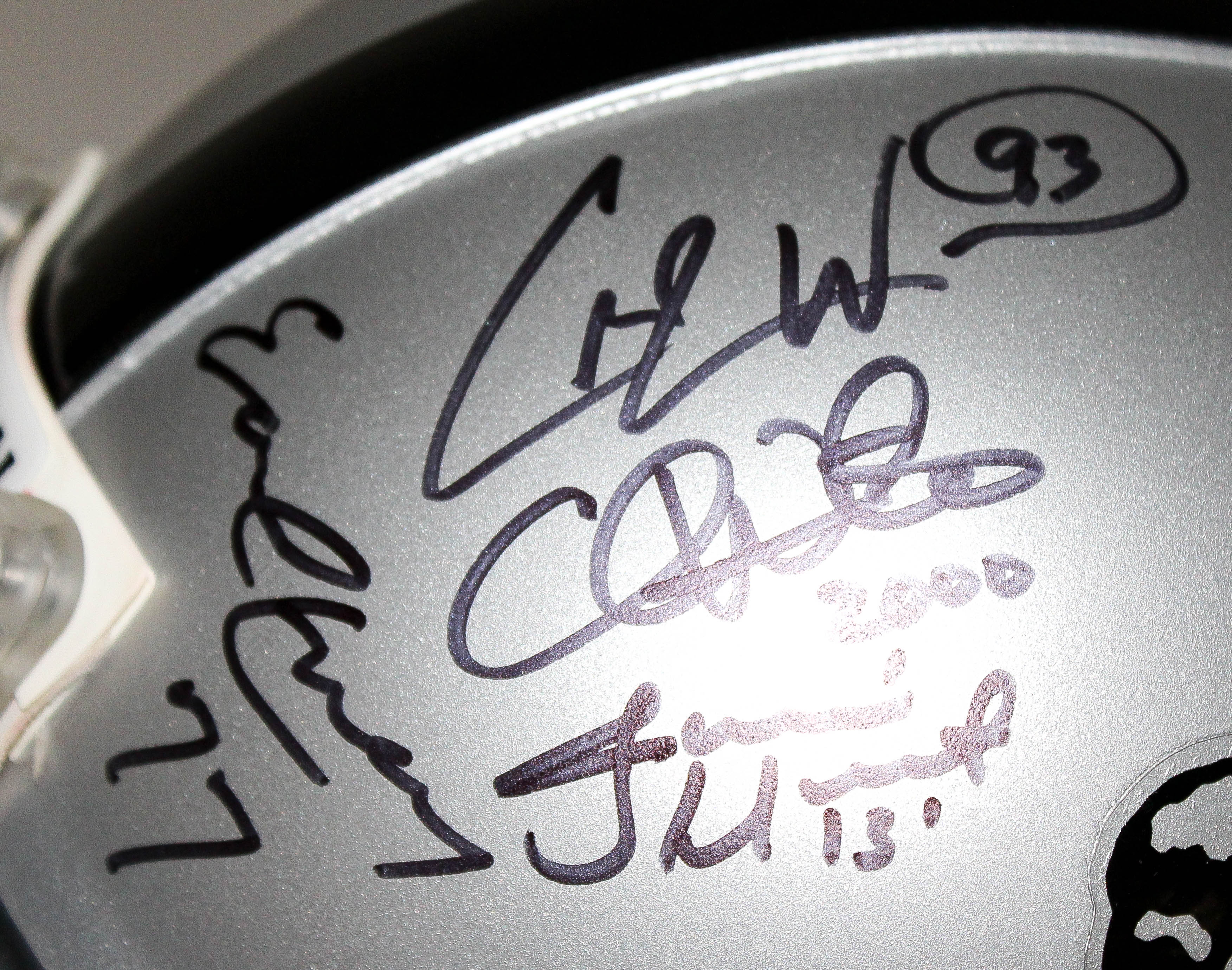 Heisman Trophy Full-Size Authentic Pro-Line Helmet Signed & Inscribed by (21) winners with Bo Jackson, Jameis Winston, Marcus Allen, Marcus Mariota, Tim Brown (JSA COA & Player Holograms) at PristineAuction.com Heisman Trophy Full-Size Authentic Pro-Line Helmet Signed & Inscribed by (21) winners with Bo Jackson, Jameis Winston, Marcus Allen, Marcus Mariota, Tim Brown (JSA COA & Player Holograms) at PristineAuction.com