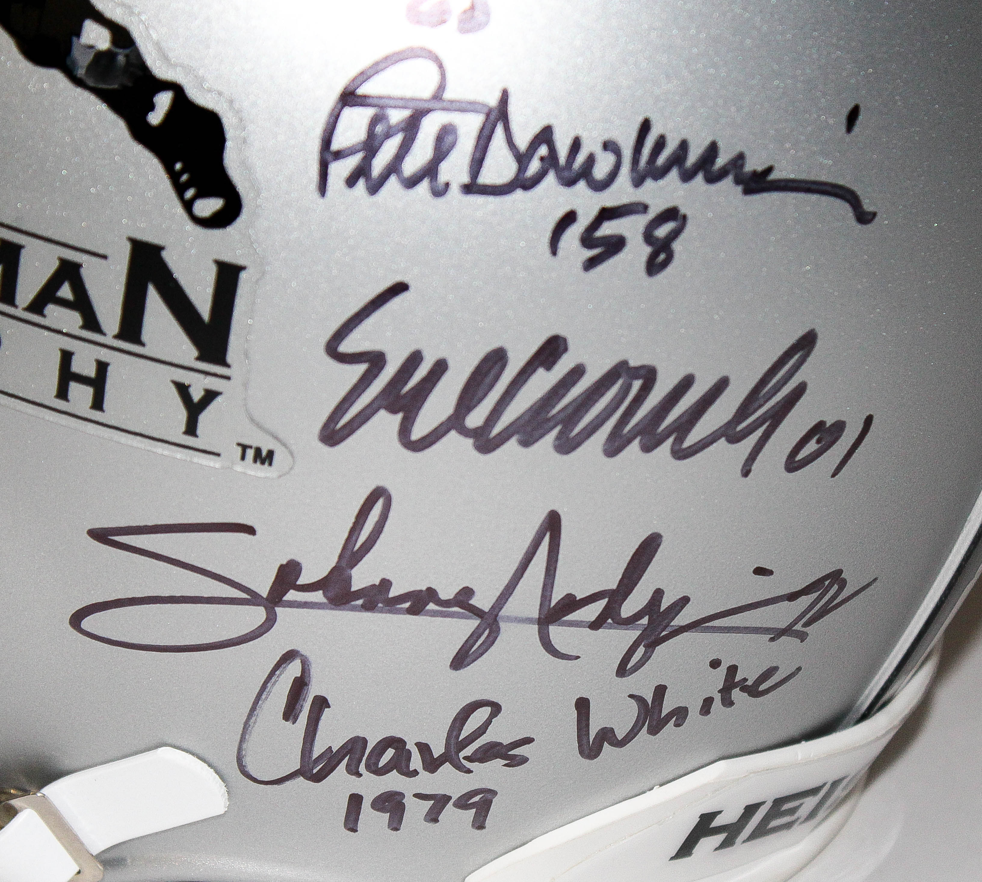 Heisman Trophy Full-Size Authentic Pro-Line Helmet Signed & Inscribed by (21) winners with Bo Jackson, Jameis Winston, Marcus Allen, Marcus Mariota, Tim Brown (JSA COA & Player Holograms) at PristineAuction.com Heisman Trophy Full-Size Authentic Pro-Line Helmet Signed & Inscribed by (21) winners with Bo Jackson, Jameis Winston, Marcus Allen, Marcus Mariota, Tim Brown (JSA COA & Player Holograms) at PristineAuction.com