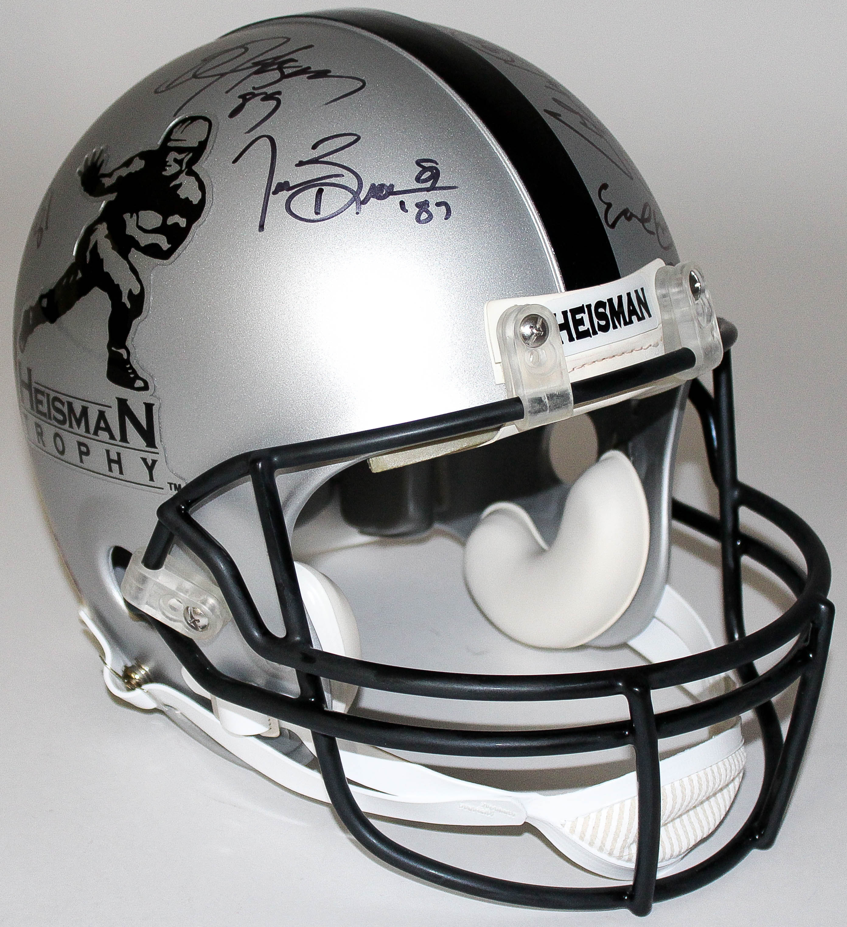 Heisman Trophy Full-Size Authentic Pro-Line Helmet Signed & Inscribed by (21) winners with Bo Jackson, Jameis Winston, Marcus Allen, Marcus Mariota, Tim Brown (JSA COA & Player Holograms) at PristineAuction.com Heisman Trophy Full-Size Authentic Pro-Line Helmet Signed & Inscribed by (21) winners with Bo Jackson, Jameis Winston, Marcus Allen, Marcus Mariota, Tim Brown (JSA COA & Player Holograms) at PristineAuction.com