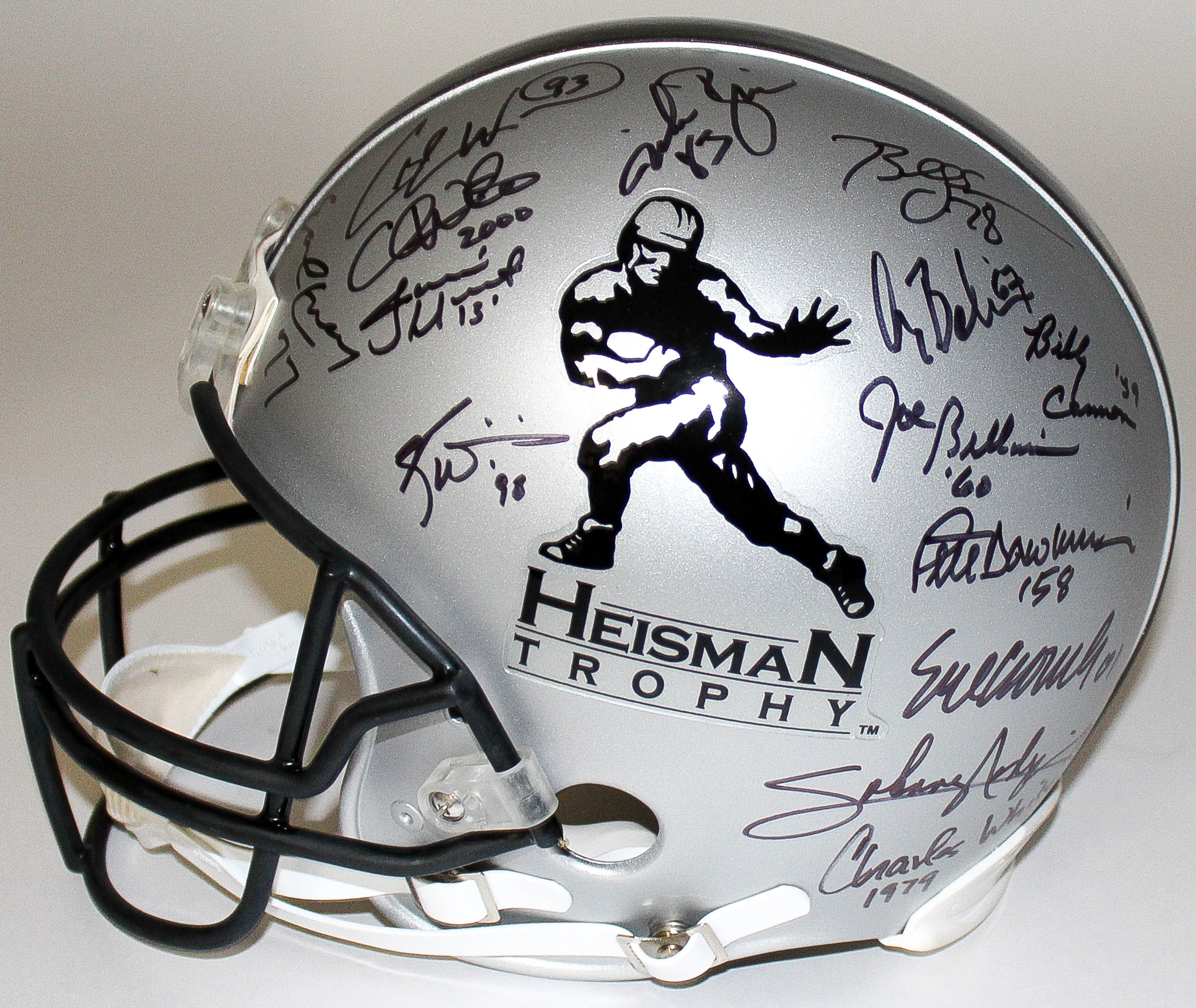 Heisman Trophy Full-Size Authentic Pro-Line Helmet Signed & Inscribed by (21) winners with Bo Jackson, Jameis Winston, Marcus Allen, Marcus Mariota, Tim Brown (JSA COA & Player Holograms) at PristineAuction.com Heisman Trophy Full-Size Authentic Pro-Line Helmet Signed & Inscribed by (21) winners with Bo Jackson, Jameis Winston, Marcus Allen, Marcus Mariota, Tim Brown (JSA COA & Player Holograms) at PristineAuction.com