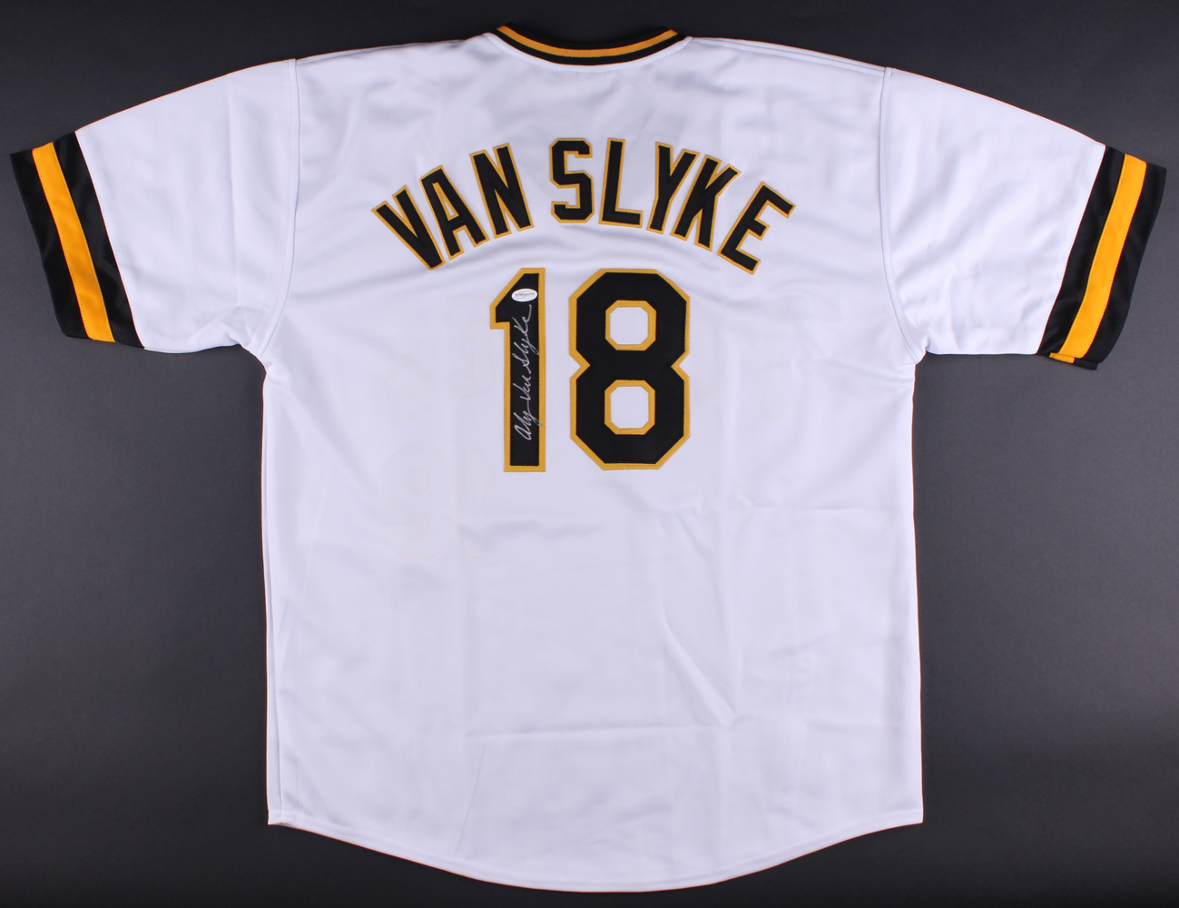 Andy Van Slyke Signed Pirates Jersey (TSE COA) at PristineAuction.com Andy Van Slyke Signed Pirates Jersey (TSE COA) at PristineAuction.com