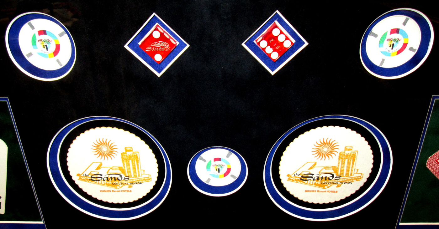 Multi-Signed Rat Pack 32x27 Custom Framed Display with Authentic Sands Las Vegas Memorabilia Signed by (5) with Frank Sinatra, Dean Martin, Sammy Davis Jr., Peter Lawford & Joey Bishop (JSA LOA & COA) at PristineAuction.com Multi-Signed Rat Pack 32x27 Custom Framed Display with Authentic Sands Las Vegas Memorabilia Signed by (5) with Frank Sinatra, Dean Martin, Sammy Davis Jr., Peter Lawford & Joey Bishop (JSA LOA & COA) at PristineAuction.com