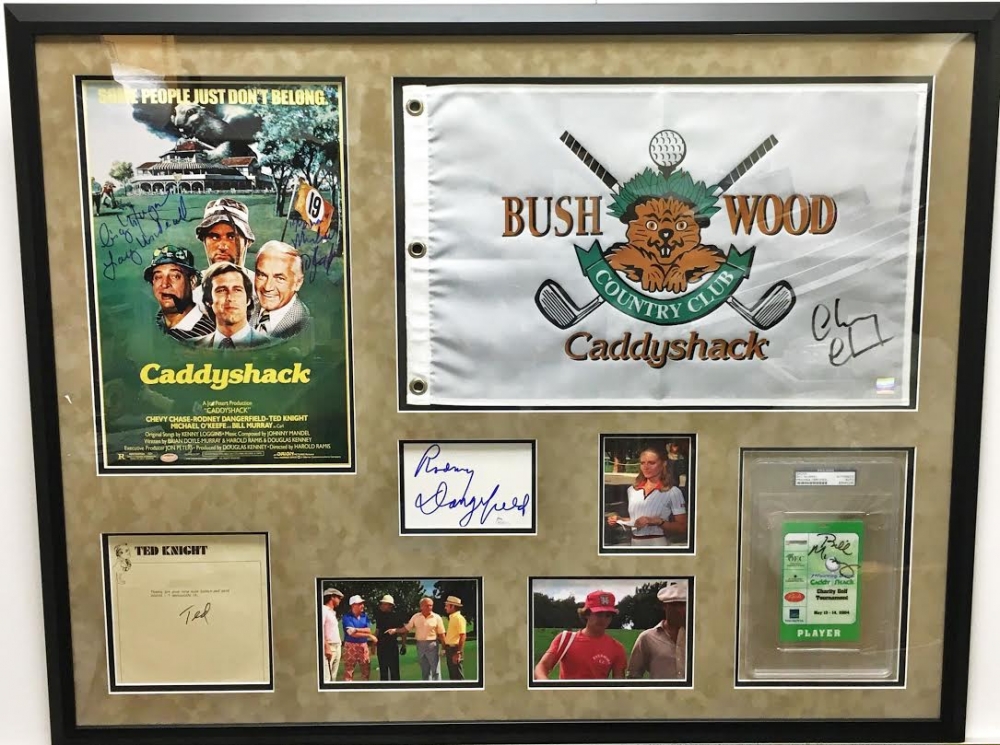 MultiSigned "Caddyshack" 32x41 Custom Framed Display Signed by (6