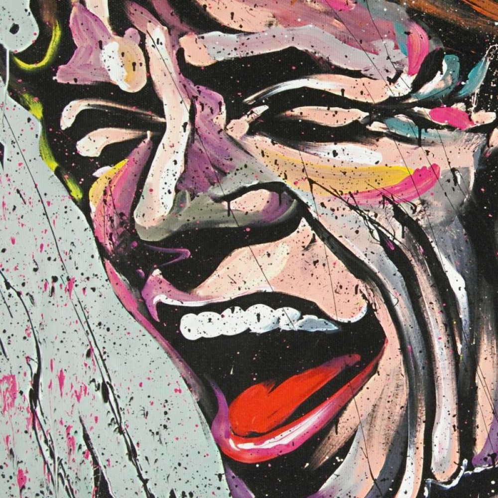 David Garibaldi Signed "Mick Jagger" LE 30x40 Giclee on Canvas