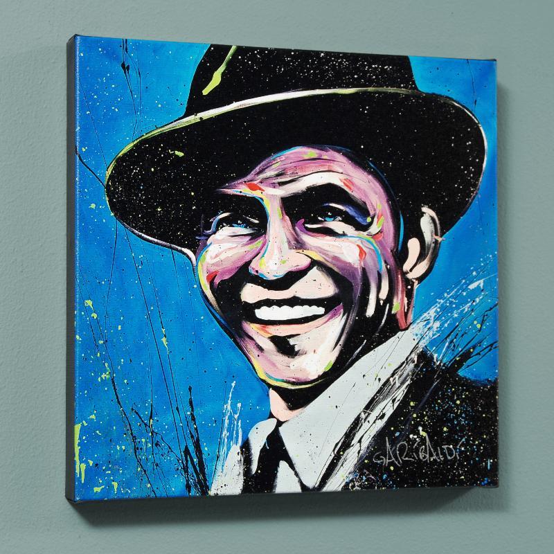 David Garibaldi Signed "Frank Sinatra (Blue Eyes)" Limited Edition 36x36 Giclee on Canvas at PristineAuction.com David Garibaldi Signed "Frank Sinatra (Blue Eyes)" Limited Edition 36x36 Giclee on Canvas at PristineAuction.com