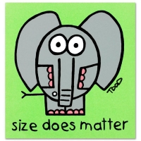 "Size Does Matter" LE 8x8 Lithograph by Todd Goldman (Artova) at PristineAuction.com