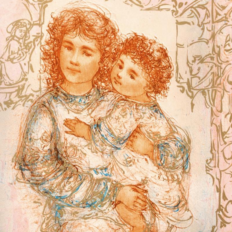 "Millennium Joy" Numbered LE 18x22 Lithograph by Edna Hibel (PA) at PristineAuction.com "Millennium Joy" Numbered LE 18x22 Lithograph by Edna Hibel (PA) at PristineAuction.com