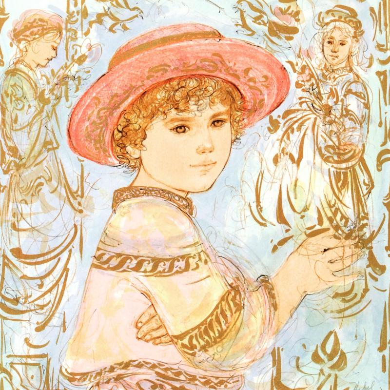 "Todd" LE 20x26 Lithograph by Edna Hibel (Artova) at PristineAuction.com "Todd" LE 20x26 Lithograph by Edna Hibel (Artova) at PristineAuction.com