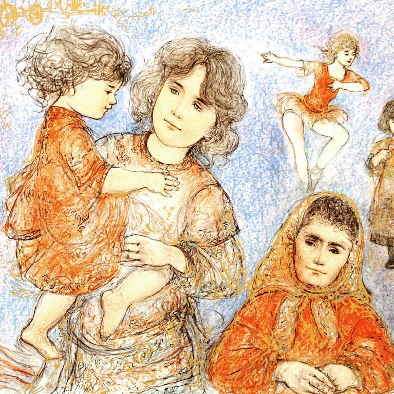 "Our Mother Before Us" LE 40x26 Lithograph by Edna Hibel (Artova) at PristineAuction.com "Our Mother Before Us" LE 40x26 Lithograph by Edna Hibel (Artova) at PristineAuction.com