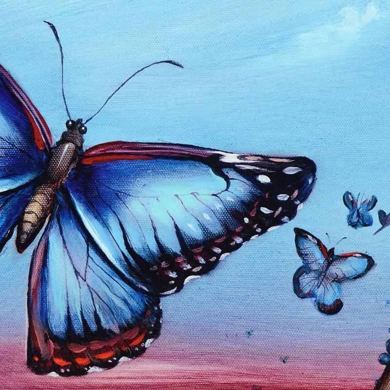 Martin Katon Signed "Morpho Butterflies" Limited Edition 12x24 Giclee on Canvas at PristineAuction.com Martin Katon Signed "Morpho Butterflies" Limited Edition 12x24 Giclee on Canvas at PristineAuction.com