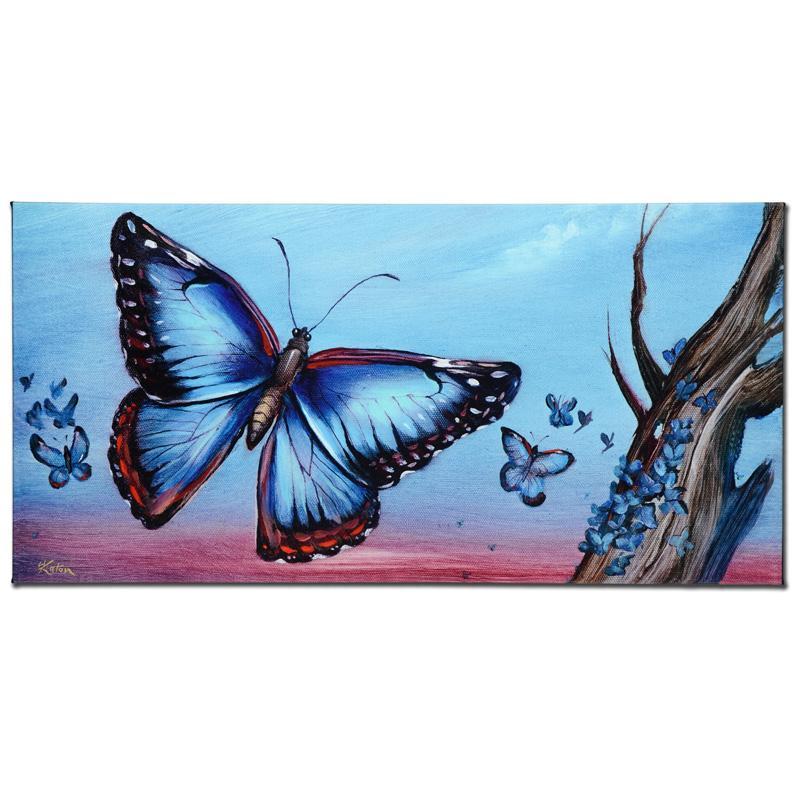 Martin Katon Signed "Morpho Butterflies" Limited Edition 12x24 Giclee on Canvas at PristineAuction.com Martin Katon Signed "Morpho Butterflies" Limited Edition 12x24 Giclee on Canvas at PristineAuction.com