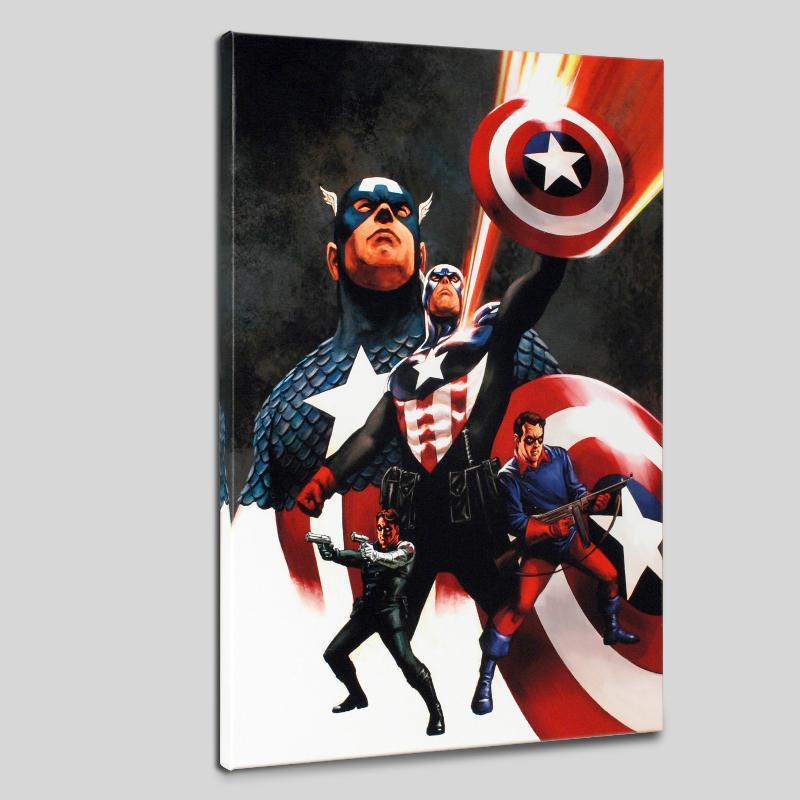 "Captain America #600" Limited Edition 18x27 Giclee on Canvas by Steve Epting and Marvel Comics at PristineAuction.com "Captain America #600" Limited Edition 18x27 Giclee on Canvas by Steve Epting and Marvel Comics at PristineAuction.com