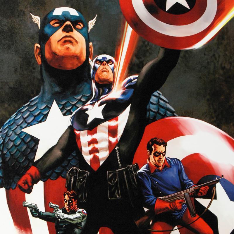 "Captain America #600" Limited Edition 18x27 Giclee on Canvas by Steve Epting and Marvel Comics at PristineAuction.com "Captain America #600" Limited Edition 18x27 Giclee on Canvas by Steve Epting and Marvel Comics at PristineAuction.com