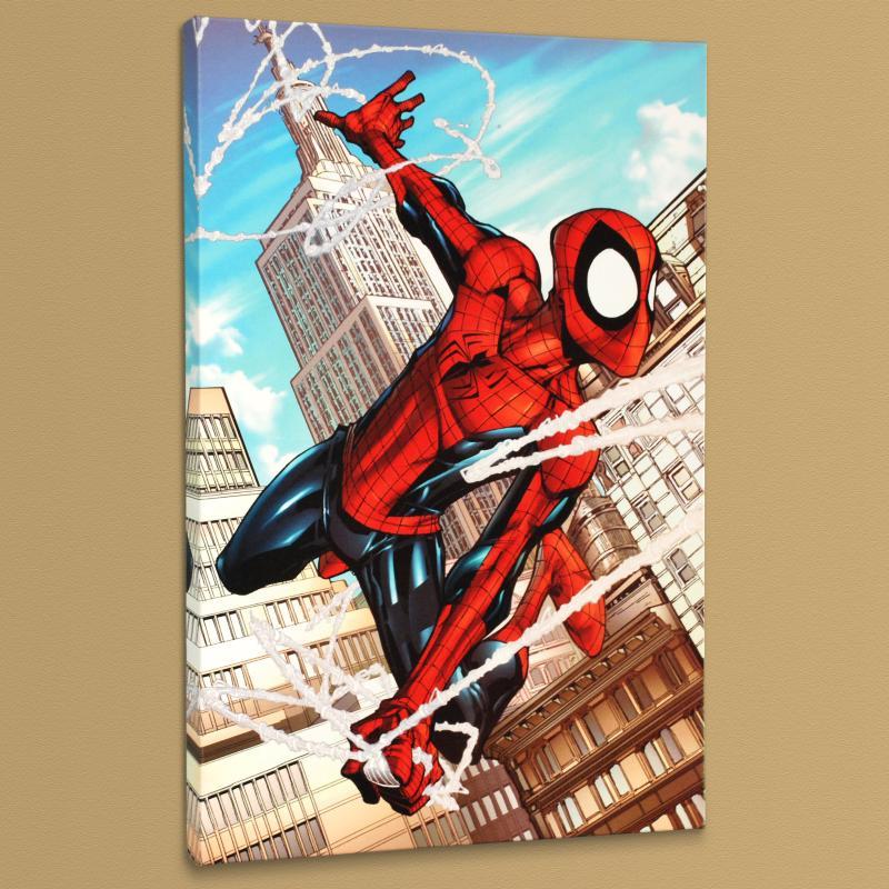 "Marvel Adventures: Spider-Man #50" Limited Edition 18x27 Giclee on Canvas by Patrick Scherberger and Marvel Comics at PristineAuction.com "Marvel Adventures: Spider-Man #50" Limited Edition 18x27 Giclee on Canvas by Patrick Scherberger and Marvel Comics at PristineAuction.com