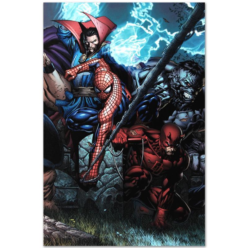 "Ultimatum #4" Limited Edition 18x27 Giclee on Canvas by David Finch and Marvel Comics at PristineAuction.com "Ultimatum #4" Limited Edition 18x27 Giclee on Canvas by David Finch and Marvel Comics at PristineAuction.com