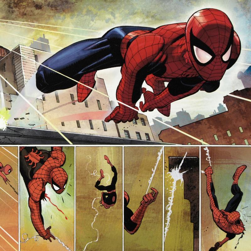 John Romita Jr. "The Amazing Spider Man #584" Limited Edition 24x18 Giclee on Canvas at PristineAuction.com John Romita Jr. "The Amazing Spider Man #584" Limited Edition 24x18 Giclee on Canvas at PristineAuction.com