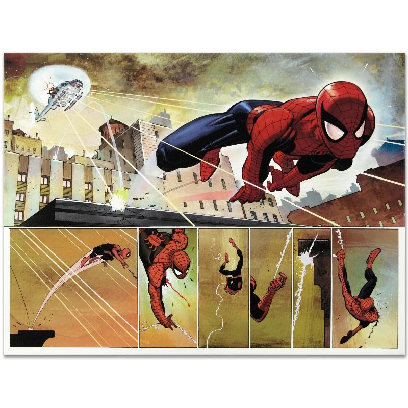 John Romita Jr. "The Amazing Spider Man #584" Limited Edition 24x18 Giclee on Canvas at PristineAuction.com John Romita Jr. "The Amazing Spider Man #584" Limited Edition 24x18 Giclee on Canvas at PristineAuction.com
