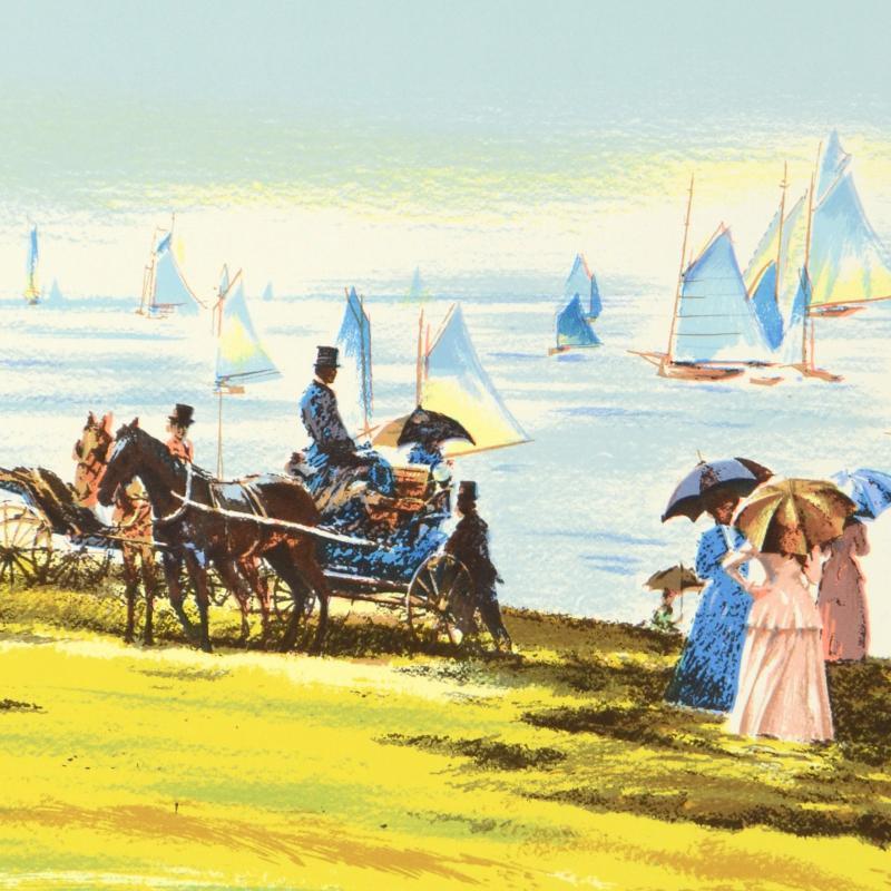 William Nelson Signed "Sunday by the Lake" Limited Edition 20x26 Serigraph at PristineAuction.com William Nelson Signed "Sunday by the Lake" Limited Edition 20x26 Serigraph at PristineAuction.com