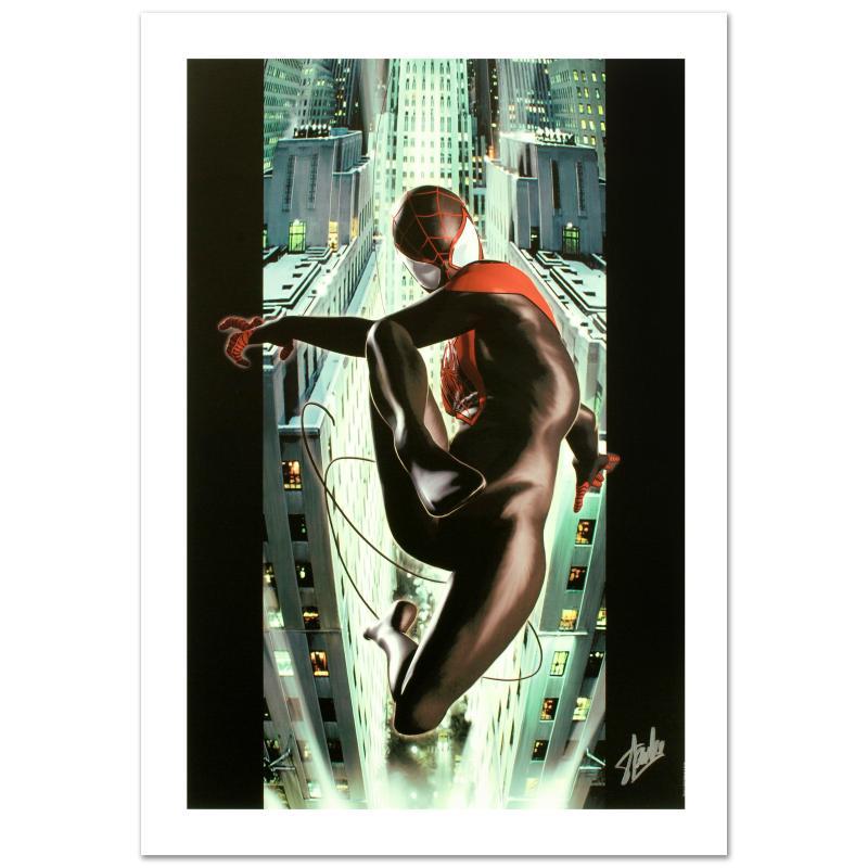 Stan Lee Signed "Ultimate Spider-Man #2" Limited Edition 18x27 Giclee on Canvas by Kaare Andrews and Marvel Comics at PristineAuction.com Stan Lee Signed "Ultimate Spider-Man #2" Limited Edition 18x27 Giclee on Canvas by Kaare Andrews and Marvel Comics at PristineAuction.com