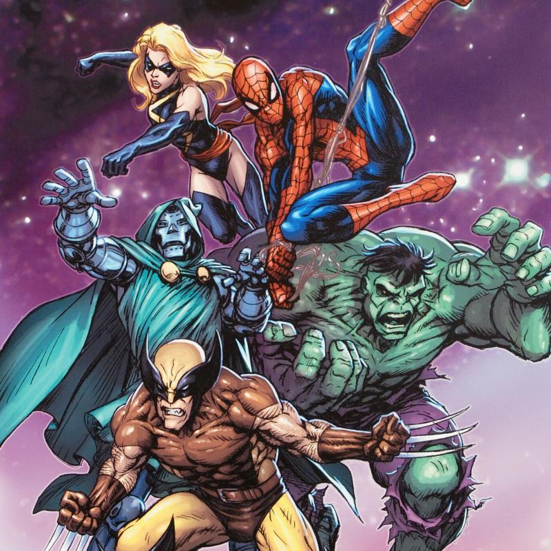 Stan Lee Signed "Avengers and the Infinity Gauntlet #3" Limited Edition 18x27 Giclee on Canvas by Tom Grummett and Marvel Comics at PristineAuction.com Stan Lee Signed "Avengers and the Infinity Gauntlet #3" Limited Edition 18x27 Giclee on Canvas by Tom Grummett and Marvel Comics at PristineAuction.com