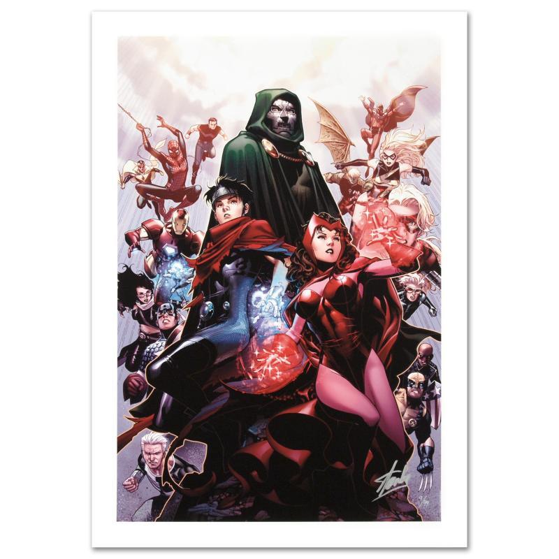 Stan Lee SIgned "Avengers: The Children's Crusade #4" Limited Edition 18x27 Giclee on Canvas by Jim Cheung & Marvel Comics at PristineAuction.com Stan Lee SIgned "Avengers: The Children's Crusade #4" Limited Edition 18x27 Giclee on Canvas by Jim Cheung & Marvel Comics at PristineAuction.com