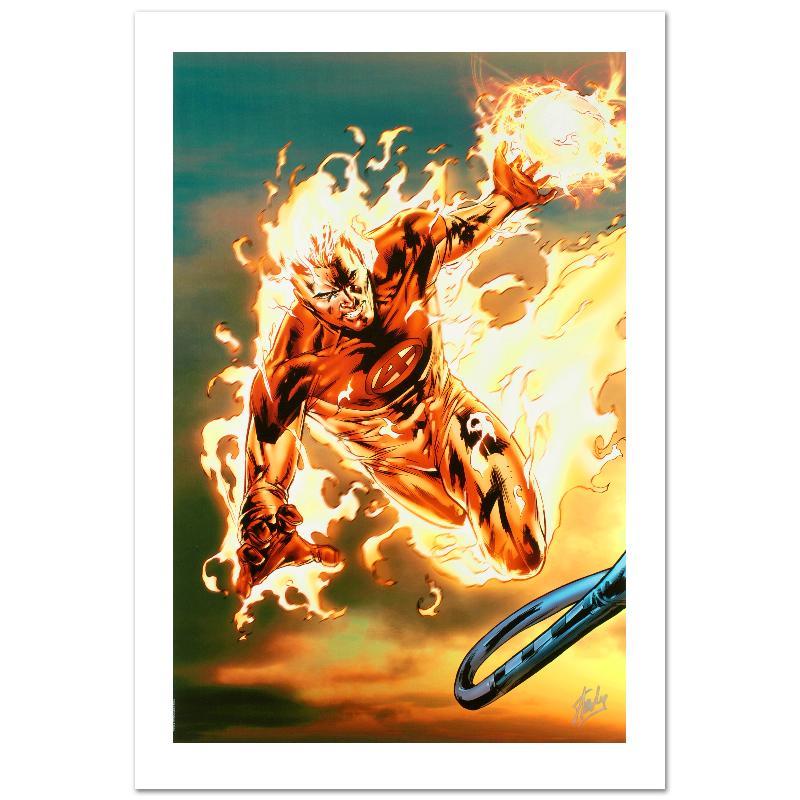 Stan Lee Signed "Ultimate Fantastic Four #54" LE 18x27 Giclee on Canvas by Billy Tan & Marvel Comics at PristineAuction.com Stan Lee Signed "Ultimate Fantastic Four #54" LE 18x27 Giclee on Canvas by Billy Tan & Marvel Comics at PristineAuction.com