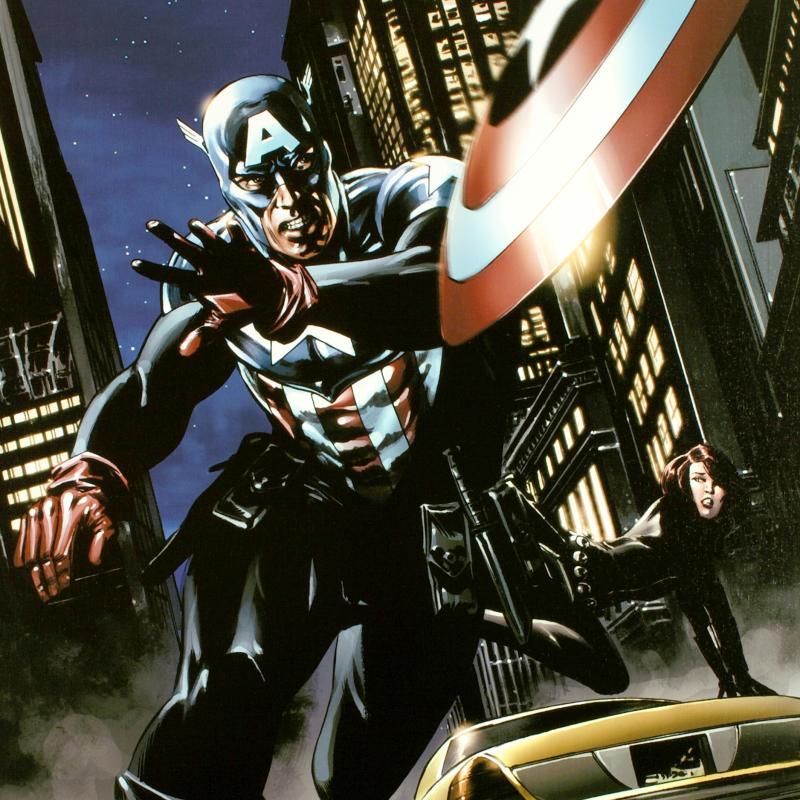 Stan Lee Signed "Captain America #34" Limited Edition 18x27 Giclee on Canvas by Steve Epting and Marvel Comics at PristineAuction.com Stan Lee Signed "Captain America #34" Limited Edition 18x27 Giclee on Canvas by Steve Epting and Marvel Comics at PristineAuction.com