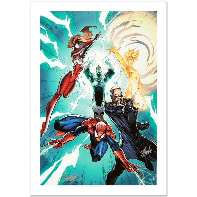 Stan Lee & J. Scott Campbell Signed Marvel Comics "Ultimate Mystery #1" Limited Edition 18x27 Giclee at PristineAuction.com Stan Lee & J. Scott Campbell Signed Marvel Comics "Ultimate Mystery #1" Limited Edition 18x27 Giclee at PristineAuction.com