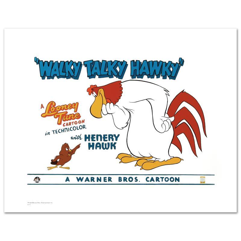 Warner Bros. "Walky Talky Hawky" Numbered LE 20x16 Giclee at PristineAuction.com Warner Bros. "Walky Talky Hawky" Numbered LE 20x16 Giclee at PristineAuction.com