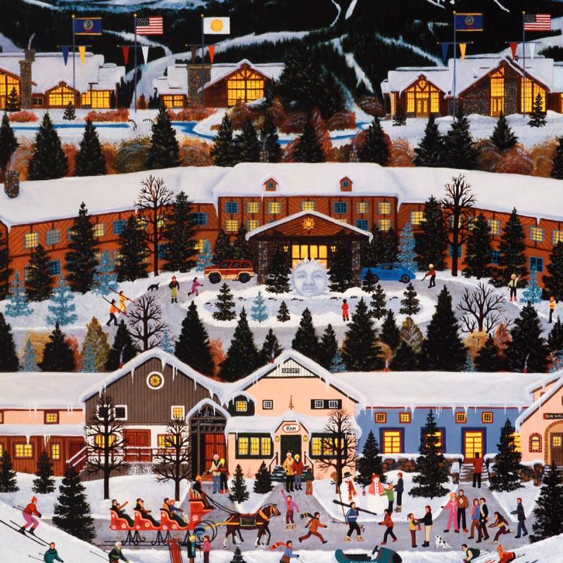 "Alpine Winter Grandeur" LE 28x24 Lithograph by Jane Wooster Scott (PA) at PristineAuction.com "Alpine Winter Grandeur" LE 28x24 Lithograph by Jane Wooster Scott (PA) at PristineAuction.com