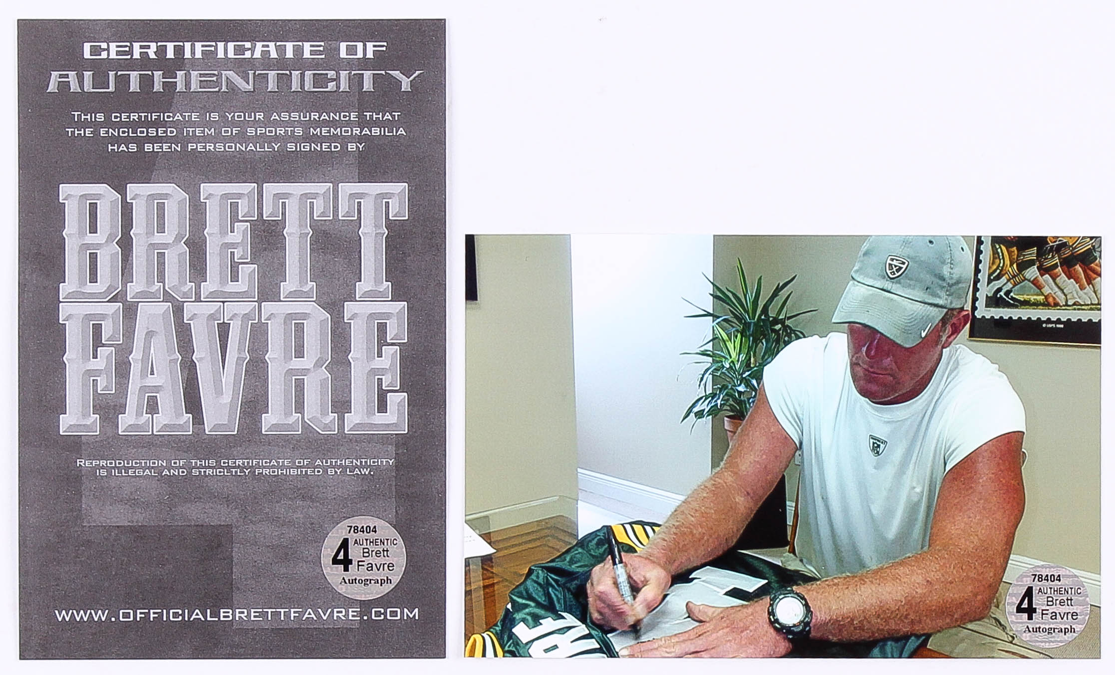 Brett Favre Signed Packers Jersey With (5) Career Stat Inscriptions (Favre COA & JSA COA) at PristineAuction.com Brett Favre Signed Packers Jersey With (5) Career Stat Inscriptions (Favre COA & JSA COA) at PristineAuction.com